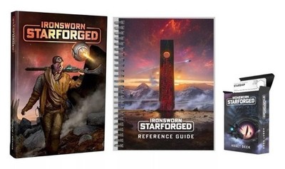Ironsworn: Starforged RPG Bundle - Deluxe Rulebook, Reference Guide & Asset Deck