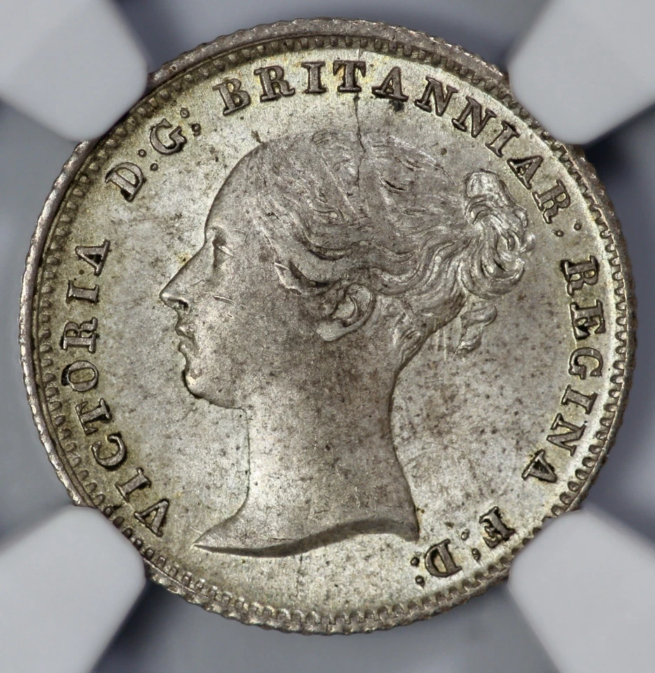 1840 Great Britain Silver 4 Pence NGC MS 64 Groat - Image 2 of 4