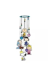 Classic Peanuts Gang Glass Bead Accented Garden Wind Chime