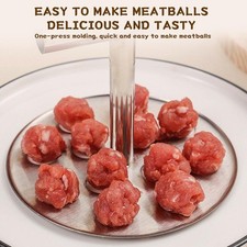 Meatball Maker - Stainless Steel Meatball Maker,Manual ♔ Ball Meat Press E4Y9