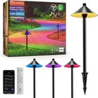 Lumary Smart LED Pathway Lights 4-Pack RGBAI Color Changing Low Voltage Landscap — photo 1