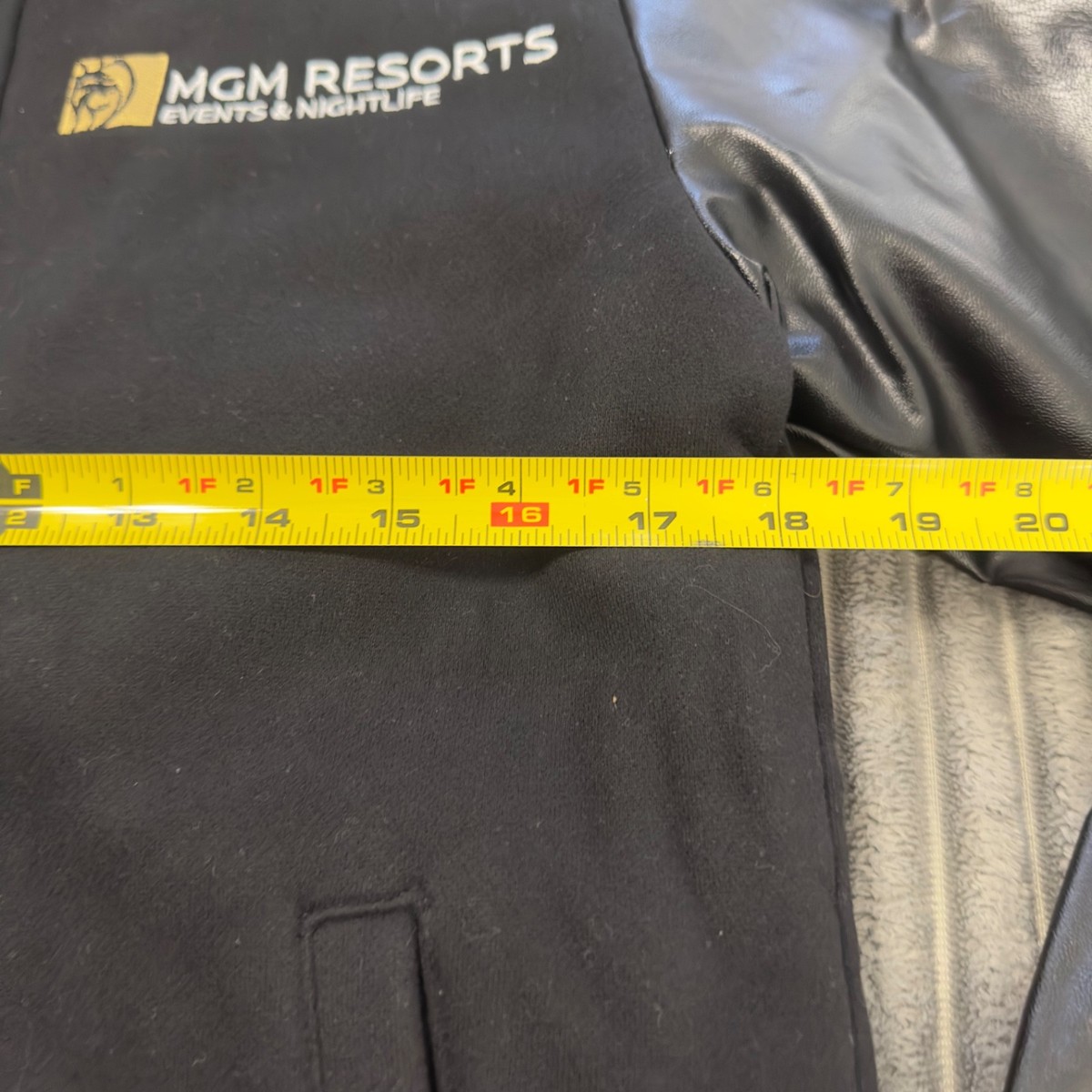 MGM Resorts Jacket Adults S Black Varsity Las Vegas Events