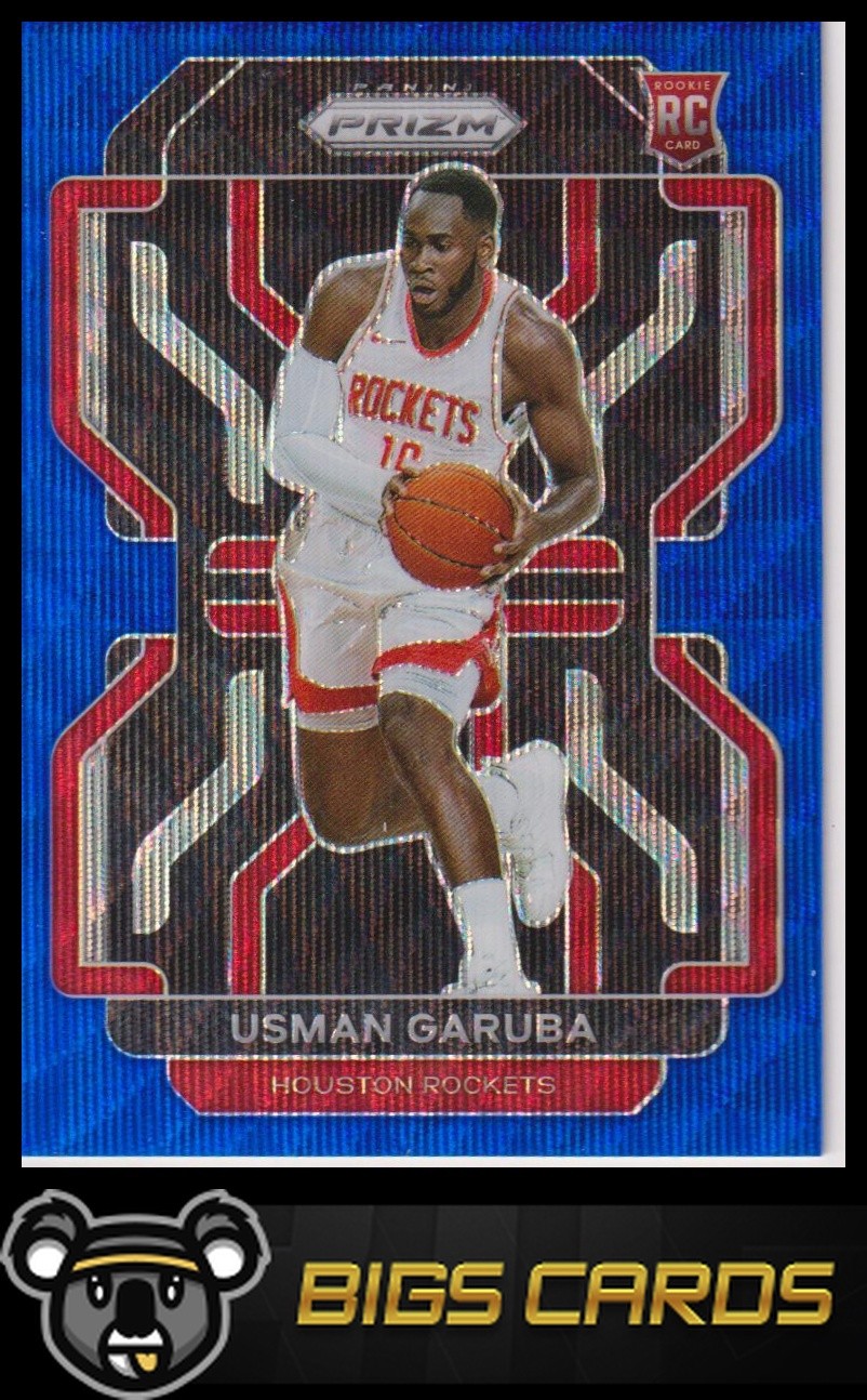 2021-22 Panini Prizm #321 Usman Garuba Blue Wave