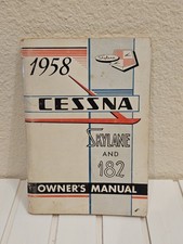 1958 Cessna Skylane & 182 Owner s Manual Vint...