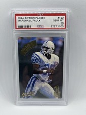 1994 Action Packed Marshall Faulk #122 Rookie PSA 10 Colts Football