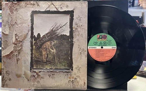 Led Zeppelin - IV - Atlantic LP VG HARD ROCK STEREO GATEFOLD MONARCH 1971