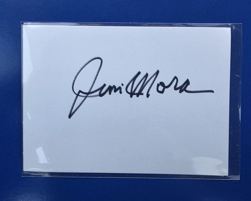 Coach JIM MORA Signed Autograph Cut Card Signature 2.5"x3.5 SAINTS Football USFL