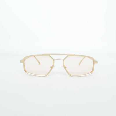 Explicit Poets, Sonnenbrille, Rechteckig, Gold, Unisex (Erwachsene) #HxC