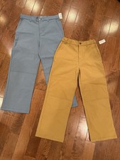 Lot 2 NWT Boys Size 12 Quick Dry Cargo Pants Brown Blue Old Navy Adjustable