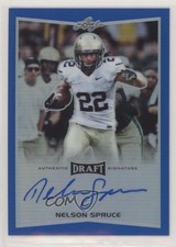 2016 Leaf Metal Draft Blue Prismatic 16/50 Nelson Spruce #BA-NS2 Auto 3lz