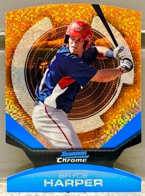 JERSEY #! 2011 Bowman Chrome Bryce Harper Futures Fusion Rookie 3/99! PHILLIES!