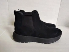 Kizik Toronto Black Chelsea Ankle Boots Women's Size 9.5 Mens Size 8 Slip On