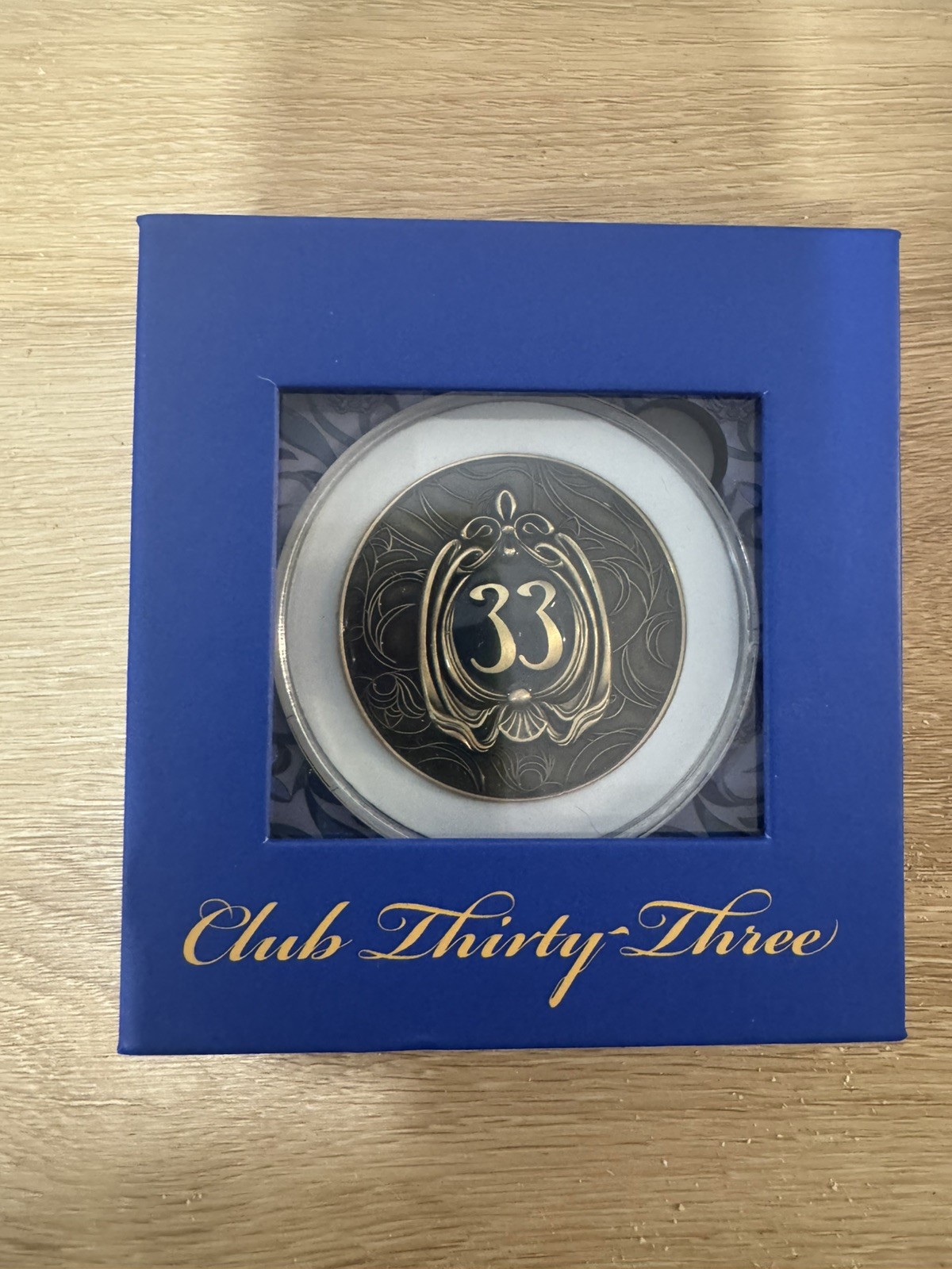 Club 33 , challenge coin , New In Box  2025 Key Design