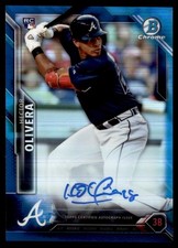 2016 Bowman Chrome Rookie Autographs Blue Refractor Hector Olivera Rookie Auto