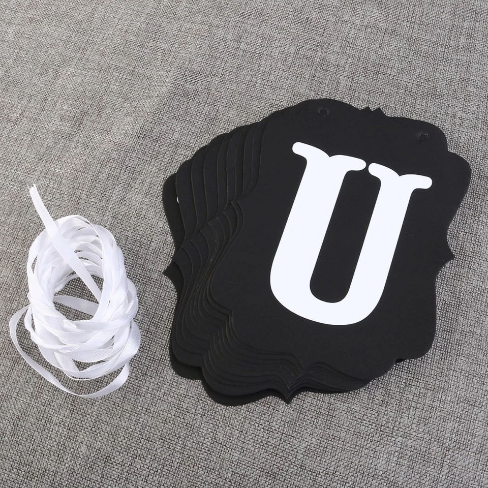  Just Married Banner Wedding Decorations Romantic Party Banners Paper Bunting - Image 3 of 4