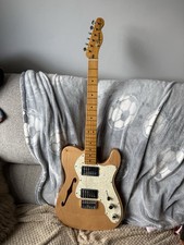 Bolsa de concierto Squier Thinline Telecaster años 70 amplia gama configuración Tusq tuerca y guardabarros árbol