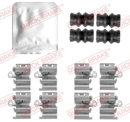 Fits QUICK BRAKE QB109-0168 Accessory Kit, disc brake pad QB109-0168 Brake pad
