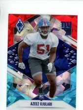 AZEEZ OJULARI 2021 PANINI PHOENIX BLUE ICE ROOKIE /50 #165 NEW YORK GIANTS