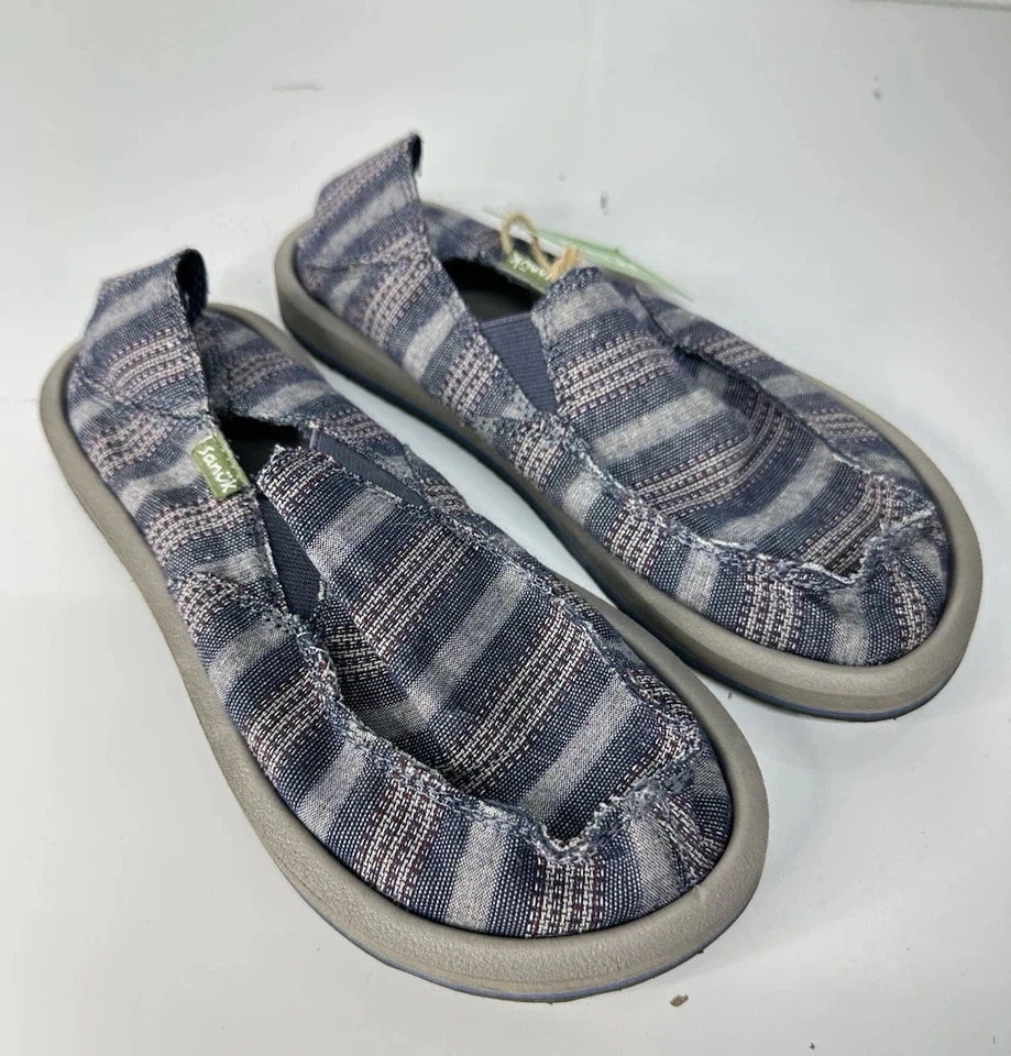 Sanuk молодежи тротуар серфер одеяло поскользнуться туфли Inidigo 1138850 / размер 3 - Изображение 2 из 4