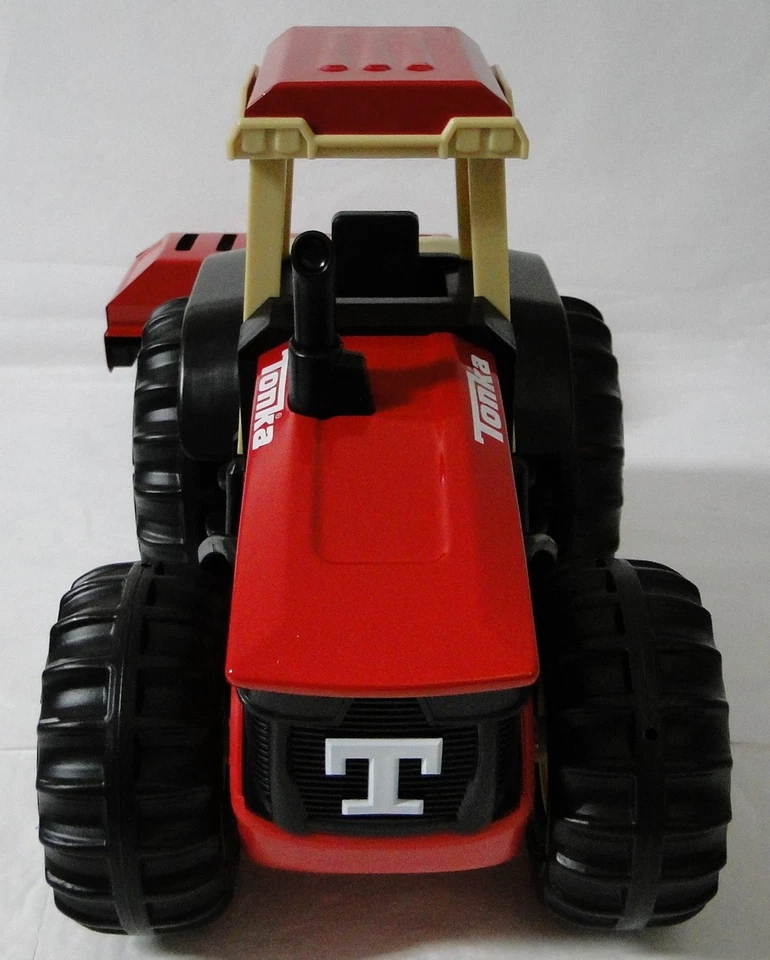 Tractor agrícola Tonka rojo y arado hecho con acero y plástico resistente TOTALMENTE NUEVO EN CAJA Foto 2 de 4