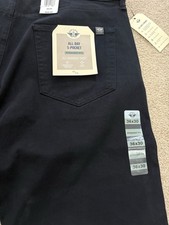 Dockers Men's Straight Fit 4-Way Stretch Casual Pants Black Size 36x30