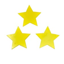 96 COE 2" Yellow Stars 3 Glass Precut Element Designs Fusing Supplies 96COE