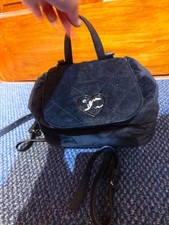juicy couture black backpack with mini bag