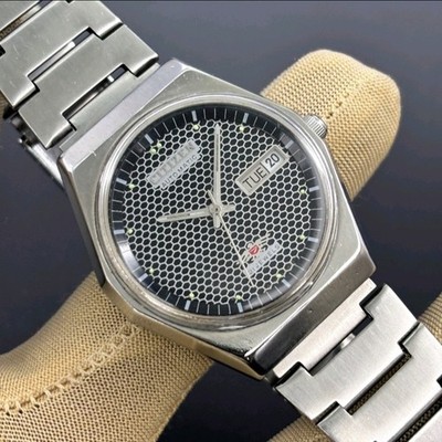 Vintage Citizen Automatic Eagle 7 Honey Comb Dial Japan Made Men s Watch 8200.