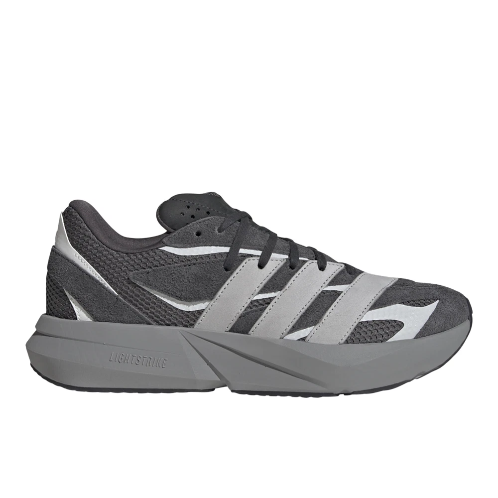 adidas Lightblaze Lace Up Mens Black, Grey Sneakers Casual Shoes JQ9972-A