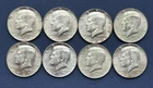 Lot of 8 1965-69 Kennedy Half Dollars 40% Silver