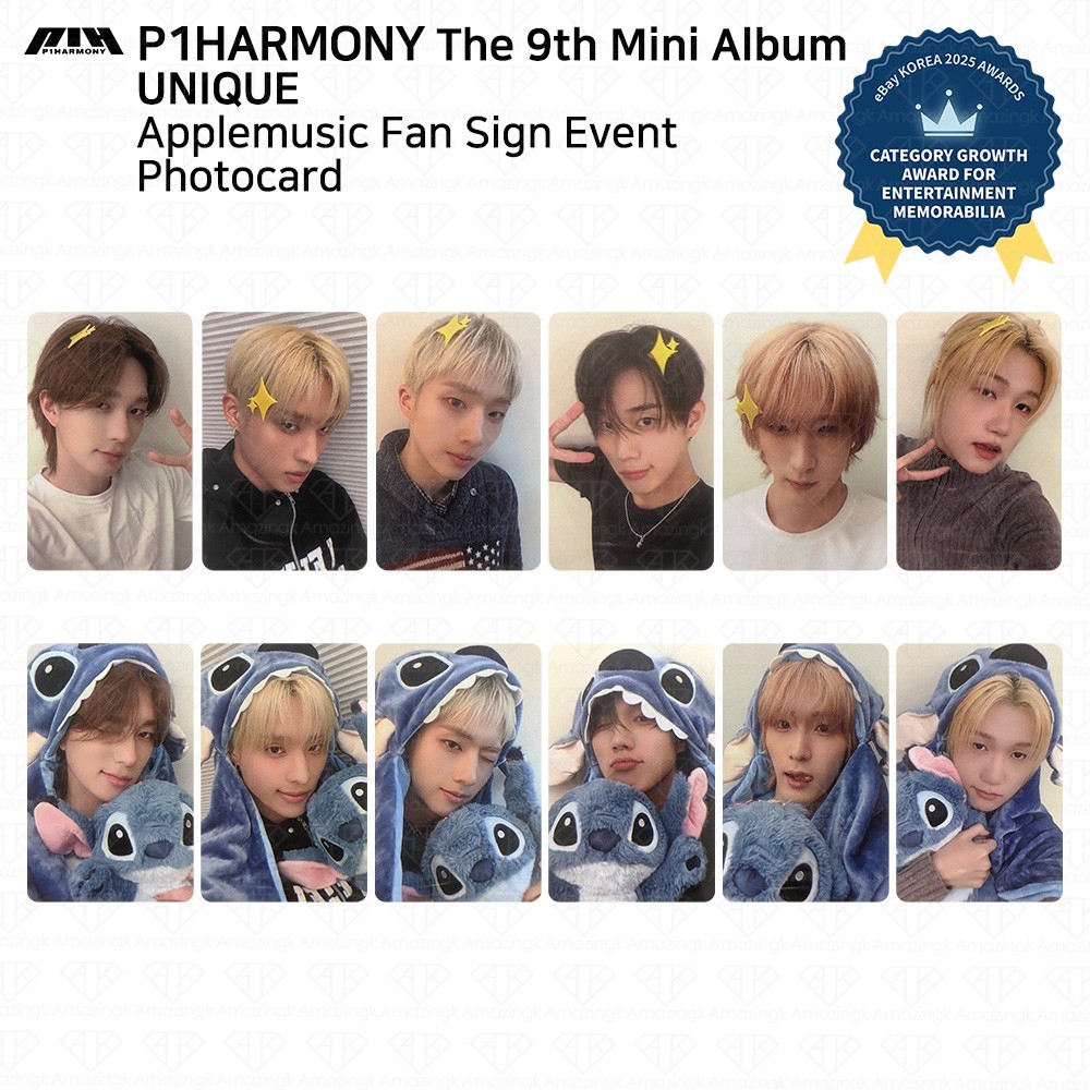 P1Harmony サノク トレカ 9枚セット P1Harmony 9th Mini Album UNIQUE Soundwave LuckyDraw Photocard | eBay