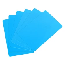30 Mil Graphic Quality Blue Blank PVC Card for ID Badge Printer, 30pcs