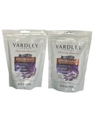Yardley London English Lavender Epsom Salt With Essential Oils 16oz Each 2pk 