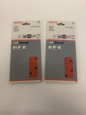 Bosch Schleifblätter 115 x 230 mm 120er Körnung 20 Blatt Klett