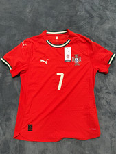 NEW Puma Authentic Player Jersey Portugal Cristiano Ronaldo #7 Men's L Red