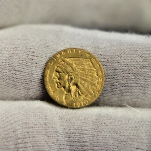 1910 US 2 1/2 Indian Gold Piece Nice AU