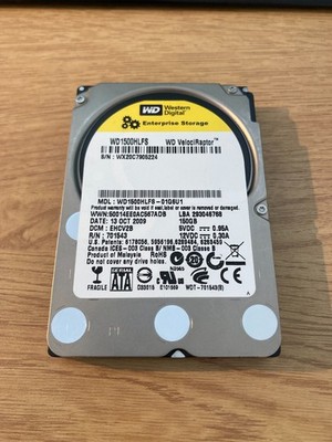 Western Digital WD Velociraptor WD1500HFLS 150GB 2.5 Zoll HDD | 218 bzw 69 hours