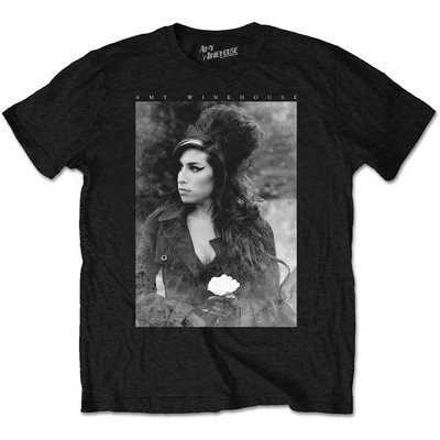 Amy Winehouse Flower Portrait Rock offiziell Männer T-Shirt Herren