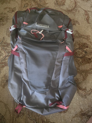 CamelBak Fourteener 30 Gray/Red Hydration Backpack w/ Reservoir, 4 Pockets
