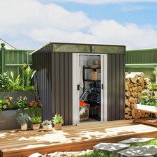 Heavy Duty Metal Garden Shed – Secure Outdoor Tool & Bike Storage