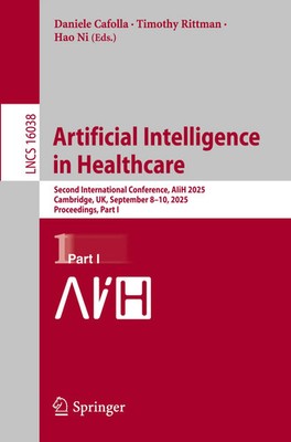 Artificial Intelligence in Healthcare Daniele Cafolla (u. a.) Taschenbuch xvi