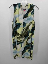 Pre-Owned Vince Camuto Green Size Medium Knee Length Sleeveless Dress