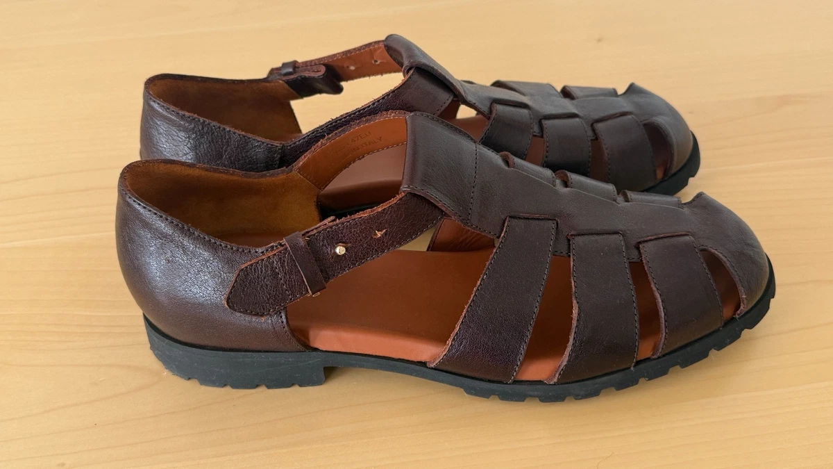 Leather Fisherman Sandals for Men for sale | eBay