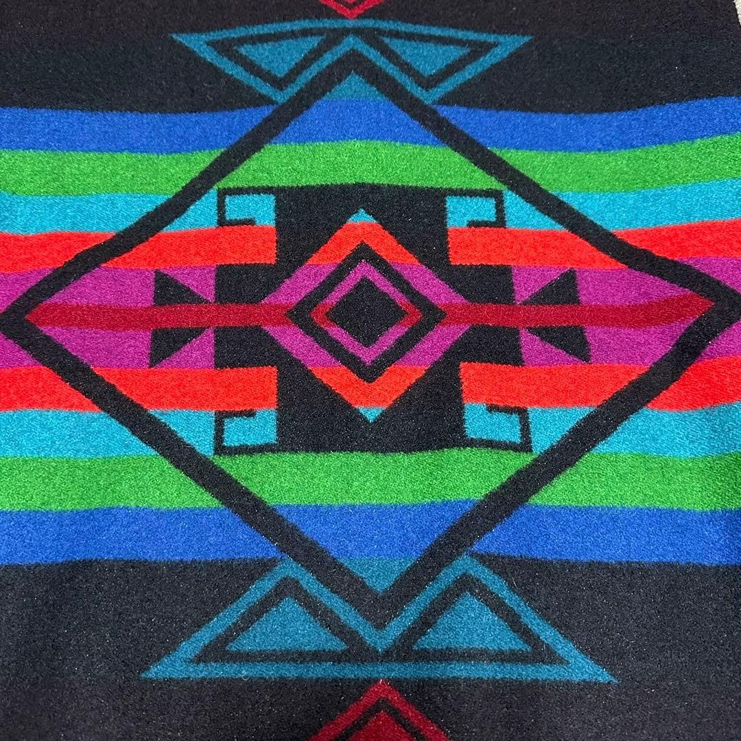Pendleton Wool Jacket Native Pattern Black Made i… - image 7