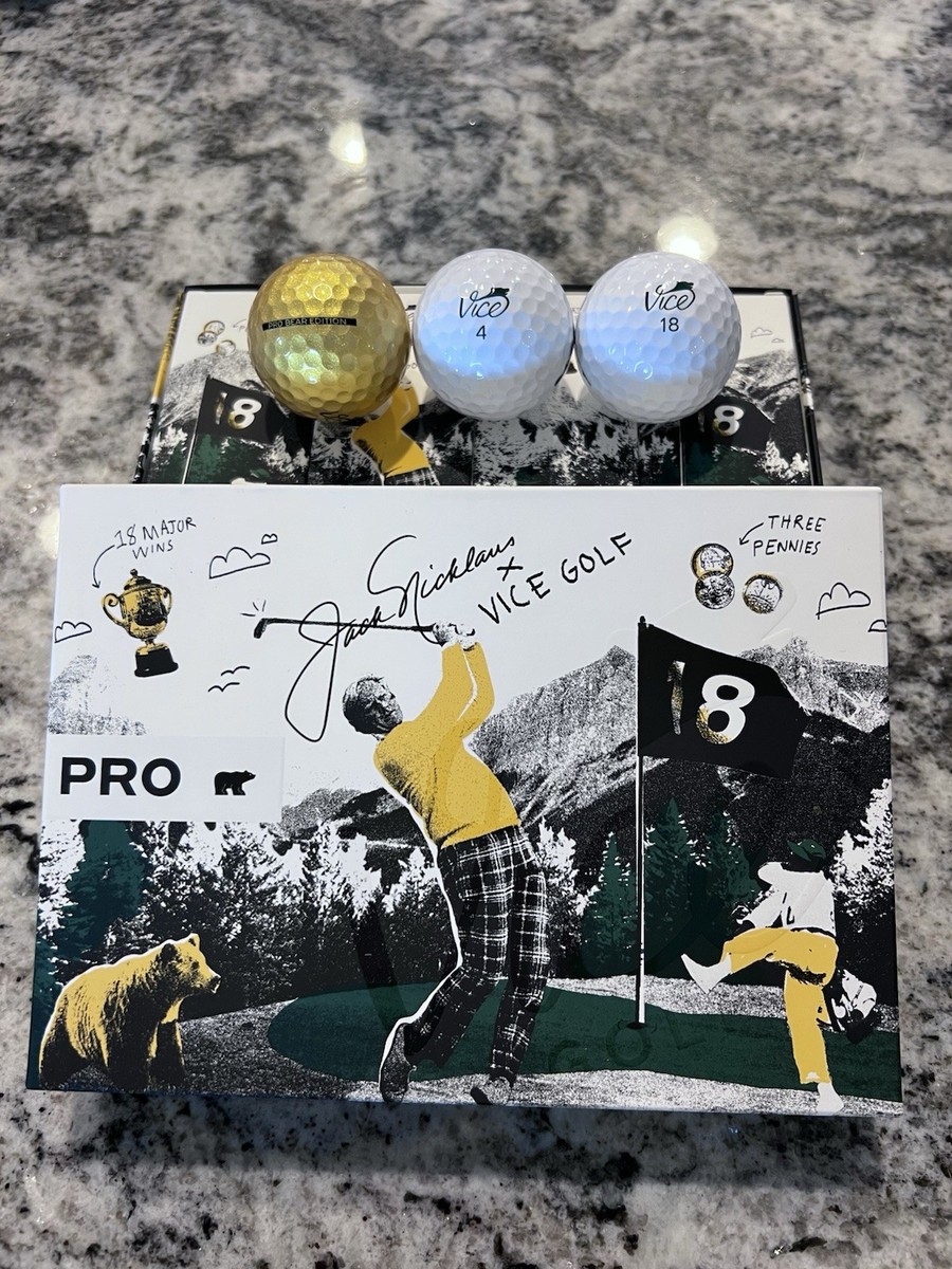 NEW VICE PRO BEAR JACK NICKLAUS EDITION 1 DOZEN GOLF BALLS | eBay