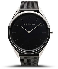 Image of BERING UNISEX WATCH CLASSIC - 17039-102 - BLACK - MESH BAND