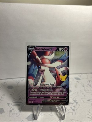 Pokémon TCG Dark Sylveon v SWSH134 Black Star Promos Celebrations Holo NM