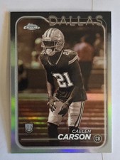 Topps Chrome Caelen Carson RC #276 Sepia Dallas Cowboys 