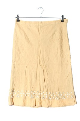 EL CORTE INGLES High Waist Rock Damen Rock Gr. DE 44 creme Casual-Look