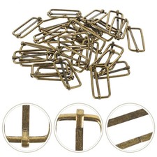  100 PCS Slide Buckles Belt Metal Bag Strap Adjuster for Fasteners